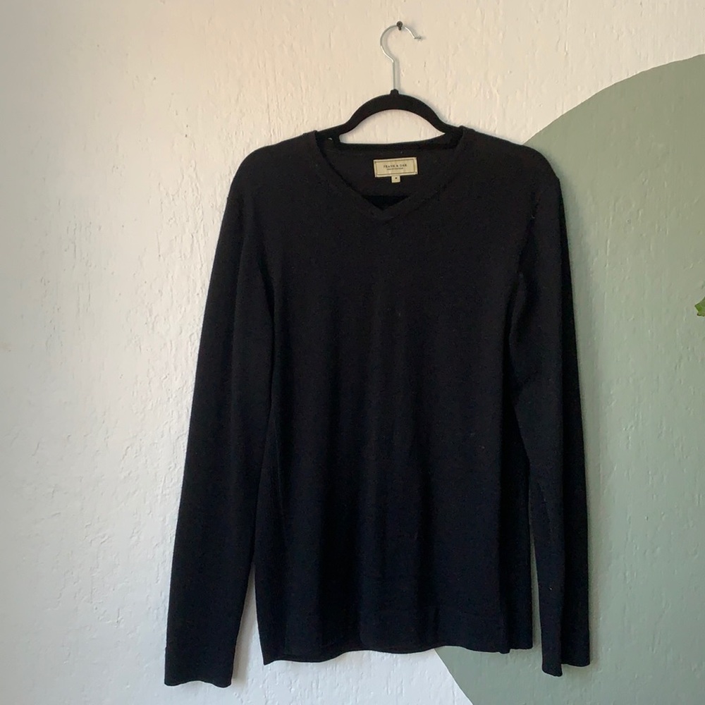 Men’s Frank and Oak Wool V Neck sweater